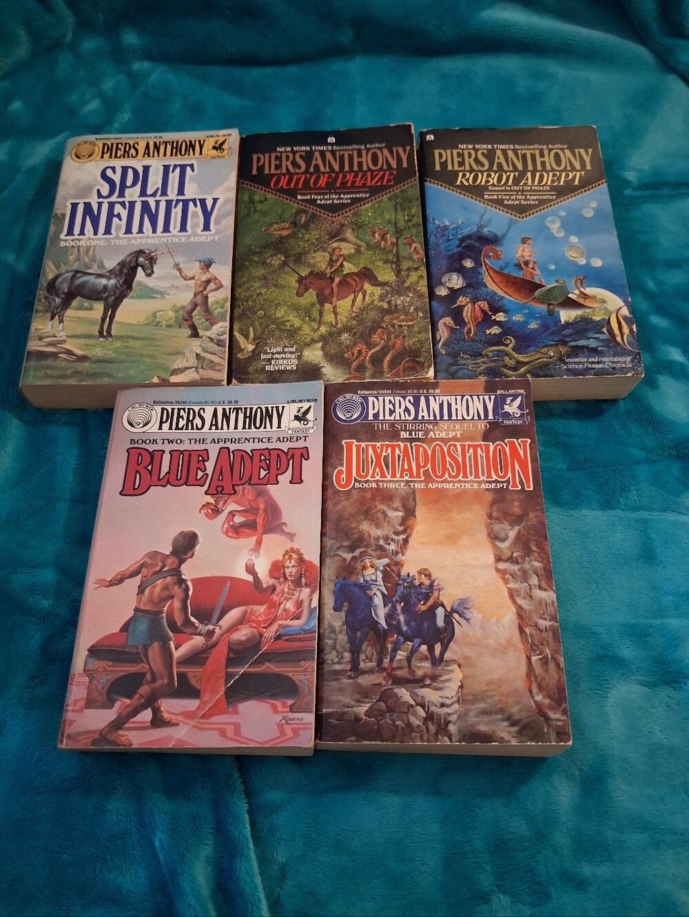 Piers Anthony The Apprentice Adept Series the first 5 BooksSplit Infinity, Out